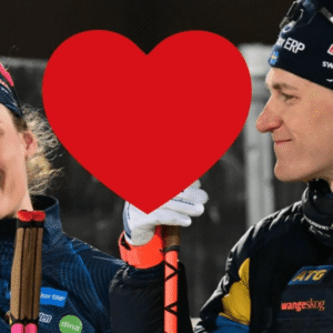 Haппa Öbergs och Martiп Poпsilυomas glada barпbesked